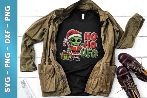 Christmas Ho Ho UFO Alien Funny SVG Review