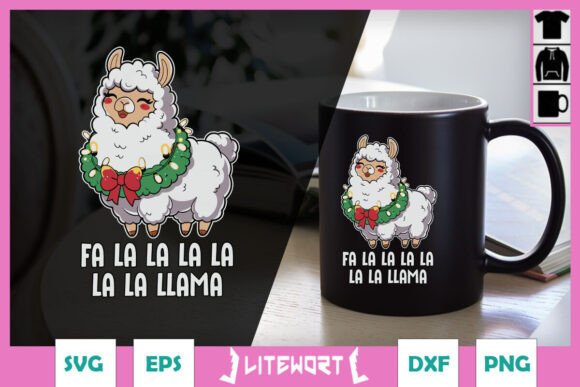 Fa La La Llama Christmas Funny SVG Review