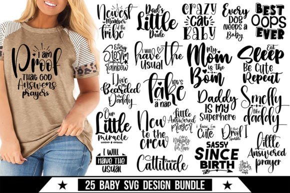 Funny Baby SVG Bundle Graphics for T-Shirt Designs
