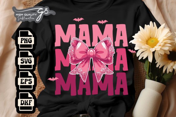 Halloween Mama Coquette Funny SVG for Crafts and Graphics
