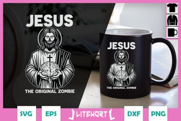 Jesus the Original Zombie Funny SVG for Crafts and Graphics