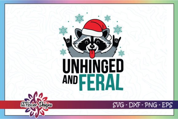 Raccoon Unhinged and Feral Funny SVG for Crafts and Graphics