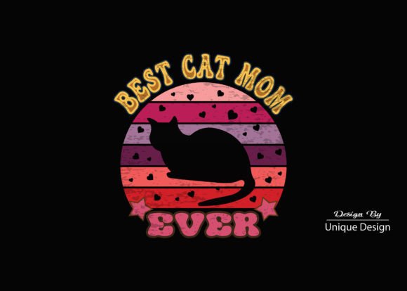 Retro Cat Graphics for T-Shirt Designs