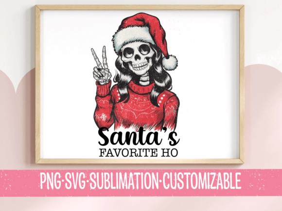 Santa's Favorite Ho - Funny SVG PNG for Crafts and Graphics